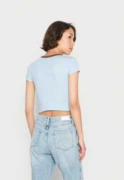 BDG Urban Outfitters RINGER BABY TEE - Basic T-shirt - Blue -BDG Urban Outfitters shop 00c6b29e068342738d1f10e7f46e154e