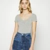BDG Urban Outfitters SCOOP - Basic T-shirt - Grey -BDG Urban Outfitters shop 0612bf3bf1e4475ba947be03b300fcf7