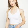 BDG Urban Outfitters JACKIE HALTER - Top - White