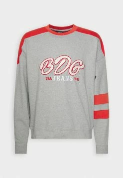 BDG Urban Outfitters APPLIQUE RAGLAN UNISEX - Sweatshirt - Grey Marl -BDG Urban Outfitters shop 0825dc0afa0642eca7464e1324867bf2