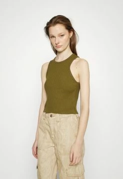 BDG Urban Outfitters HIGH TANK - Top - Olive