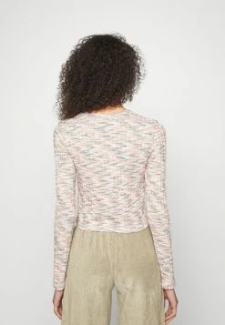BDG Urban Outfitters CUTOUT SPACEDYE - Jumper - Orange/white -BDG Urban Outfitters shop 0a5245a867f14e9083492b6f9400a398