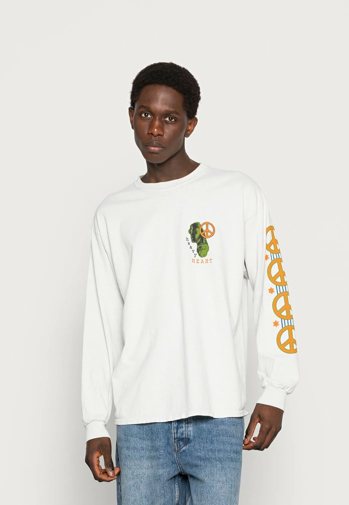 PEACE HEAVY - Long sleeved top - ecru BDG Urban Outfitters PEACE HEAVY - Long Sleeved Top - Ecru -BDG Urban Outfitters shop 0c7499baab3d429984806fbae67ed526