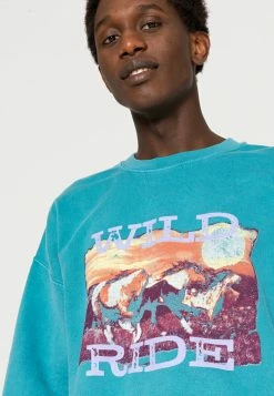 BDG Urban Outfitters WILD RIDE UNISEX - Sweatshirt - Teal -BDG Urban Outfitters shop 11363a1183ef428db489760a3e95d891