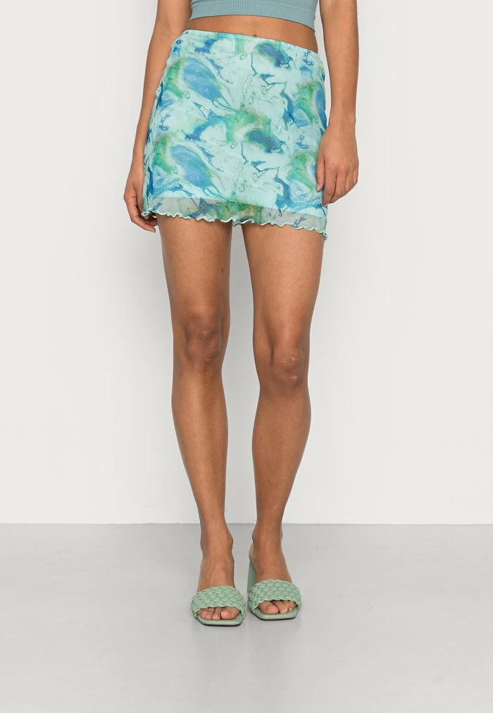 PRINTED SKIRT - Mini skirt - blue marble BDG Urban Outfitters PRINTED SKIRT - Mini Skirt - Blue Marble -BDG Urban Outfitters shop 152e84969960483e9a66c4dad8a8f06f