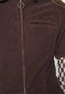 BDG Urban Outfitters ZIP - Jumpsuit - Dark Brown -BDG Urban Outfitters shop 15f2084889ea4329a073ee37eb458b4b