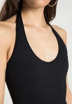 BDG Urban Outfitters JACKIE HALTER - Top - Black -BDG Urban Outfitters shop 1bc076b7757b484ea46a90eaf1136d50