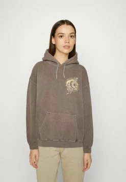 BDG Urban Outfitters MOON CELESTIAL HOODIE - Sweatshirt - Chocolate