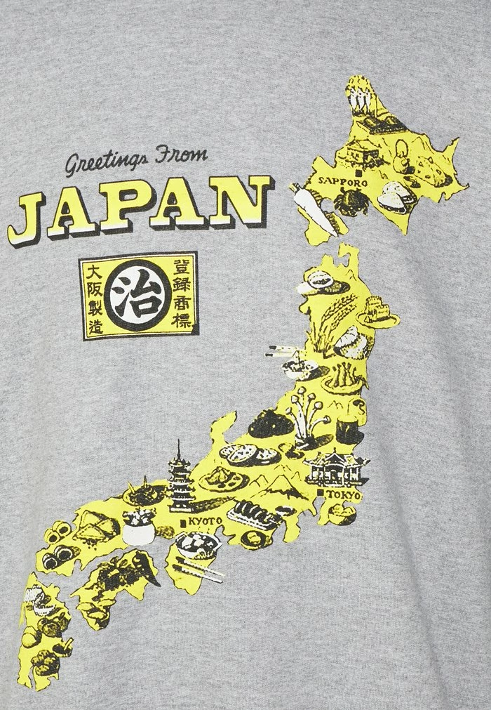 JAPAN MAP UNISEX - Sweatshirt - grey marl BDG Urban Outfitters JAPAN MAP UNISEX - Sweatshirt - Grey Marl -BDG Urban Outfitters shop 1e26062362314ed69ab4815841ff580c