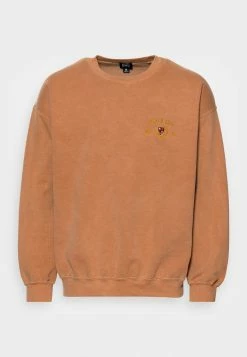 BDG Urban Outfitters CREST CREW NECK UNISEX - Sweatshirt - Caramel -BDG Urban Outfitters shop 1f7fc71490ba42958fde6392cf1ee8d1