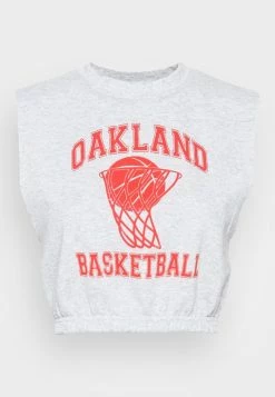 BDG Urban Outfitters OAKLAND CROP TANK - Top - Grey -BDG Urban Outfitters shop 230276406f84418da1294a90e6e3e9cb