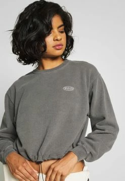 BDG Urban Outfitters BUBBLE HEM - Sweatshirt - Charcoal -BDG Urban Outfitters shop 241345c44b1d401586cacea28ecf8a2c