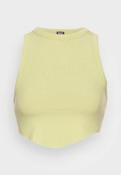 BDG Urban Outfitters HIGH NECK TANK WITH RAW CURVED HEM - Top - Green -BDG Urban Outfitters shop 244225422c55490c9d22c8c2215b152e