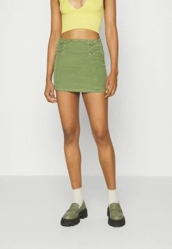 BDG Urban Outfitters DETAIL MINI SKIRT - Mini Skirt - Green