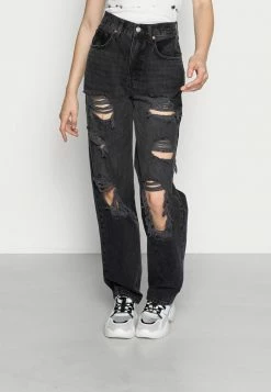BDG Urban Outfitters MODERN BOYFRIEND - Straight Leg Jeans - Black
