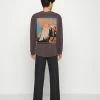 BDG Urban Outfitters NATURE TRAILS TEE UNISEX - Long Sleeved Top - Choc