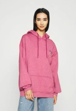 BDG Urban Outfitters EMBROIDERED LOGO HOODIE - Sweatshirt - Red