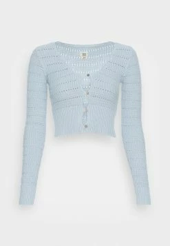 BDG Urban Outfitters BDG BUTTON UP MINI - Cardigan - Baby Blue -BDG Urban Outfitters shop 29eb88686761416ca8603eb32cdd2f57