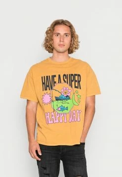 BDG Urban Outfitters HAVE A NICE DAY TEE UNISEX - Print T-shirt - Yellow