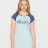 BDG Urban Outfitters BDG SURFS UP RAGLAN SLEEVE TEE DRESS - Day Dress - Blue