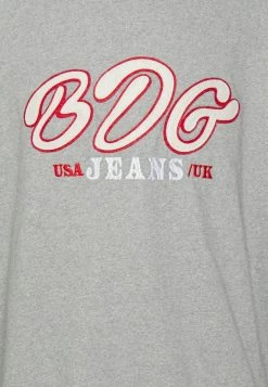 BDG Urban Outfitters APPLIQUE RAGLAN UNISEX - Sweatshirt - Grey Marl -BDG Urban Outfitters shop 2dd6ee2646fb427681bee6d745ae72a1