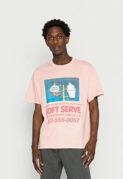 BDG Urban Outfitters SOFT SERVE TEE UNISEX - Print T-shirt - Pink