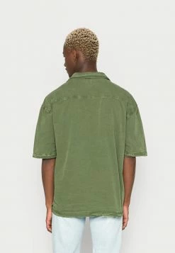 BDG Urban Outfitters EMBROID REVERE SHIRT - Shirt - Khaki -BDG Urban Outfitters shop 2fba42ccce274c4899a507b51e94368b