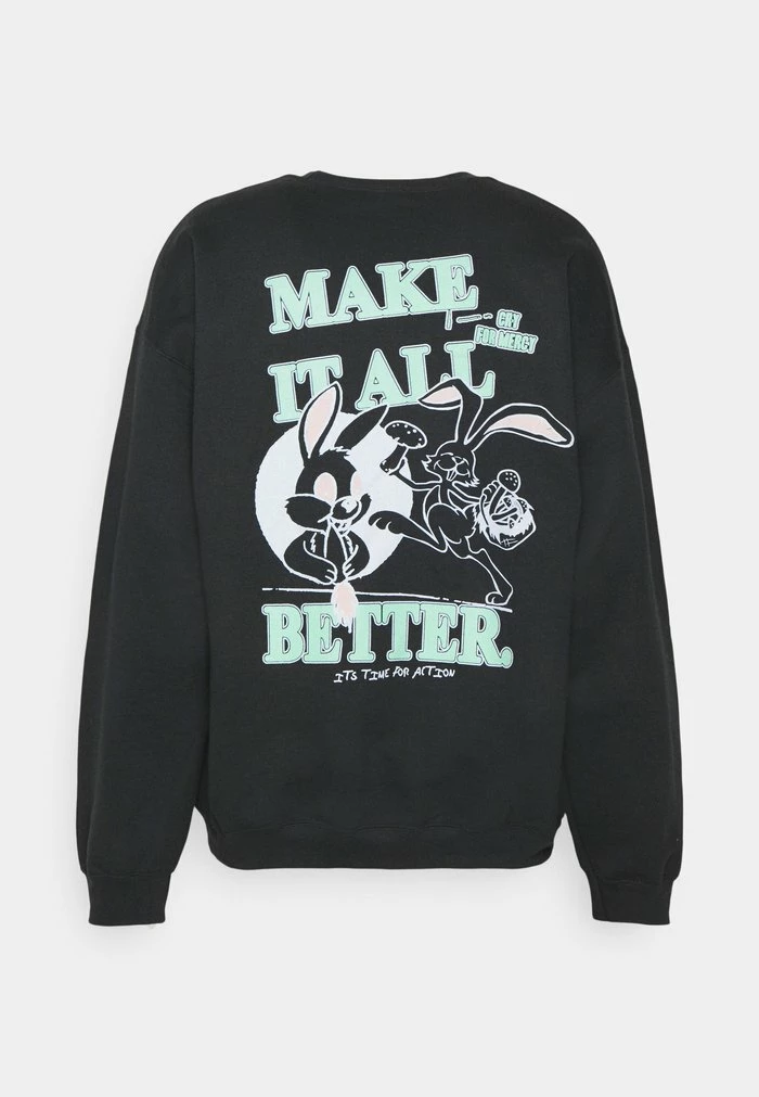 MAKE IT ALL BETTER CREW UNISEX - Sweatshirt - black BDG Urban Outfitters MAKE IT ALL BETTER CREW UNISEX - Sweatshirt - Black -BDG Urban Outfitters shop 33b534f91aaf4249a99301847f1cd212