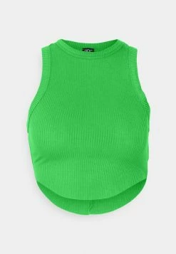 BDG Urban Outfitters HIGH NECK TANK WITH RAW CURVED HEM - Top - Green -BDG Urban Outfitters shop 33cdcbc47fc8431783f61705718d425c