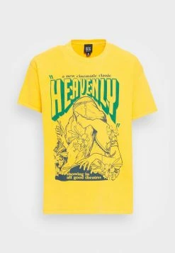 BDG Urban Outfitters HEAVENLY TEE UNISEX - Print T-shirt - Yellow -BDG Urban Outfitters shop 37164630d91044ddb21d63a335863f6c