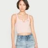 BDG Urban Outfitters NOTCH NECK TANK - Top - Pink