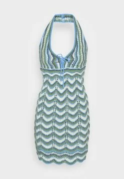 BDG Urban Outfitters BDG STRIPE HALTER DRESS - Day Dress - Blue -BDG Urban Outfitters shop 3a66ec6a26b247dfae4e1783aaaefe36