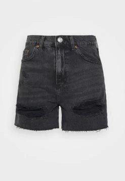 BDG Urban Outfitters DESTROY PAX - Denim Shorts - Washed Black