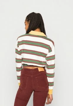 BDG Urban Outfitters STRIPE CREST BUBBLE RUGBY - Long Sleeved Top - Cream -BDG Urban Outfitters shop 3eb40de70cf14731a4d81f2b7f1cd419