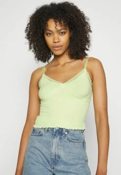BDG Urban Outfitters CROSS CAMI - Top - Lime