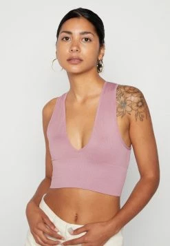 BDG Urban Outfitters JOSIE SEAMLESS V-NECK VEST - Top - Purple -BDG Urban Outfitters shop 4414360f33684a668c6bf4a142445797