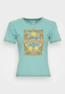 BDG Urban Outfitters BDG STAY SUNNY BABY TEE - Print T-shirt - Turquoise -BDG Urban Outfitters shop 4446d8808d53422bbcc98db01c686287