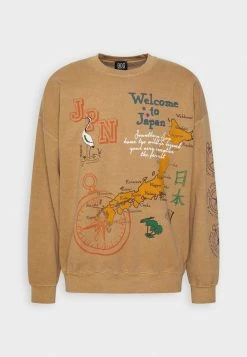 BDG Urban Outfitters JAPAN COLLAGE MAP UNISEX - Sweatshirt - Caramel -BDG Urban Outfitters shop 45122acaedf24e119a20021c64363d50