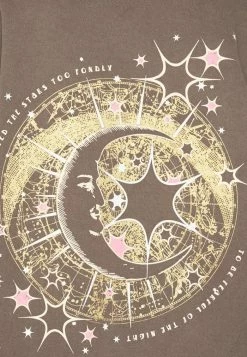 BDG Urban Outfitters MOON CELESTIAL HOODIE - Sweatshirt - Chocolate -BDG Urban Outfitters shop 4560e777db7c4f31abe2d29cfc555389