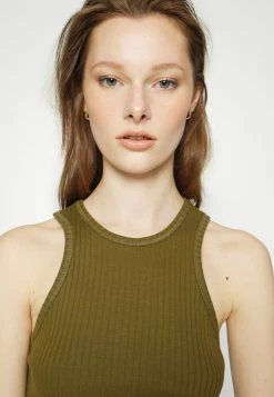 BDG Urban Outfitters HIGH TANK - Top - Olive -BDG Urban Outfitters shop 4644dcf36682438e94a09840ad56646b