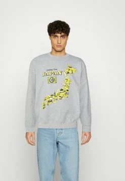 BDG Urban Outfitters JAPAN MAP UNISEX - Sweatshirt - Grey Marl