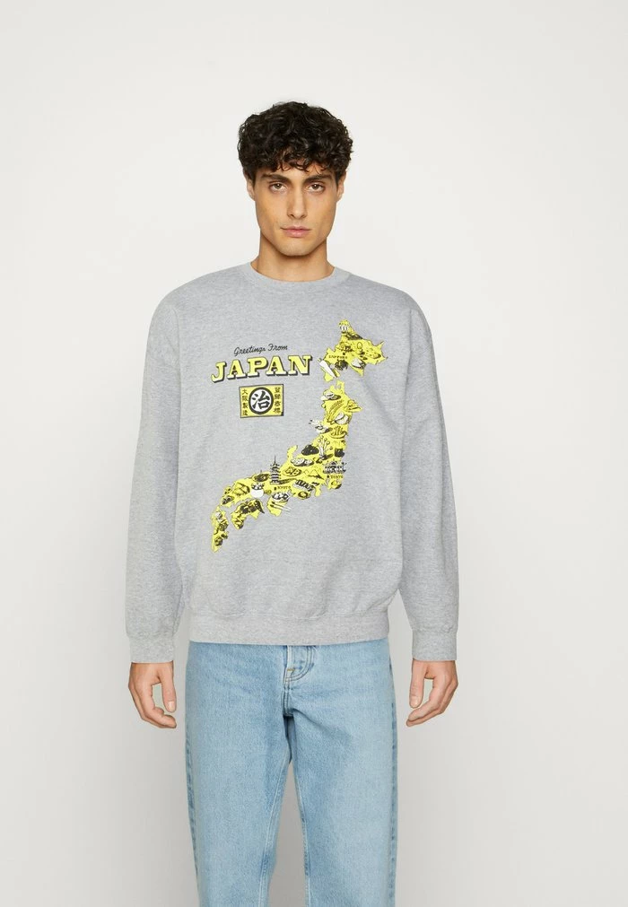 JAPAN MAP UNISEX - Sweatshirt - grey marl BDG Urban Outfitters JAPAN MAP UNISEX - Sweatshirt - Grey Marl -BDG Urban Outfitters shop 5078af746bcb4b8e836ea88ff29d9030