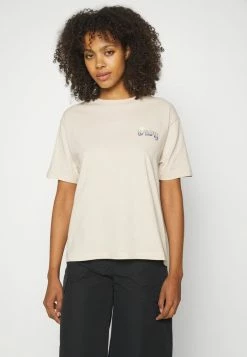 BDG Urban Outfitters CROP HAWAII TEE - Print T-shirt - Ecru