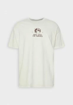 BDG Urban Outfitters TONAL ENERGY TEE UNISEX - Print T-shirt - Ecru -BDG Urban Outfitters shop 5309f3e5b5fa45d58f2bb10fd3b7a7b2