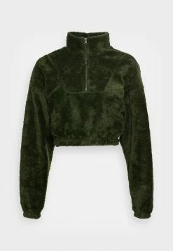 BDG Urban Outfitters HALF ZIP CROP - Fleece Jumper - Wood Green 5 BDG Urban Outfitters HALF ZIP CROP - Fleece Jumper - Wood Green -BDG Urban Outfitters shop 547e6bbdb8e341a088a78beee775ed00