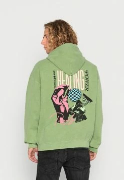BDG Urban Outfitters HEALING POWER HOODIE UNISEX - Hoodie - Green