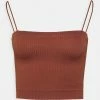 BDG Urban Outfitters HARRIET STRAIGHT NECK CAMI - Top - Mink