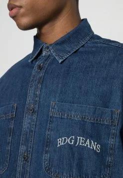 BDG Urban Outfitters BDG CREST DENIM SHACKET - Denim Jacket - Dark Vintage -BDG Urban Outfitters shop 5f166d3e1f32431eaafcdb1dee32eb62