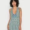 BDG Urban Outfitters BDG STRIPE HALTER DRESS - Day Dress - Blue -BDG Urban Outfitters shop 60522b2cd89c4cc7b485f6ea74d2eabe