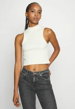 BDG Urban Outfitters MOCK NECK TANK - Top - Cream